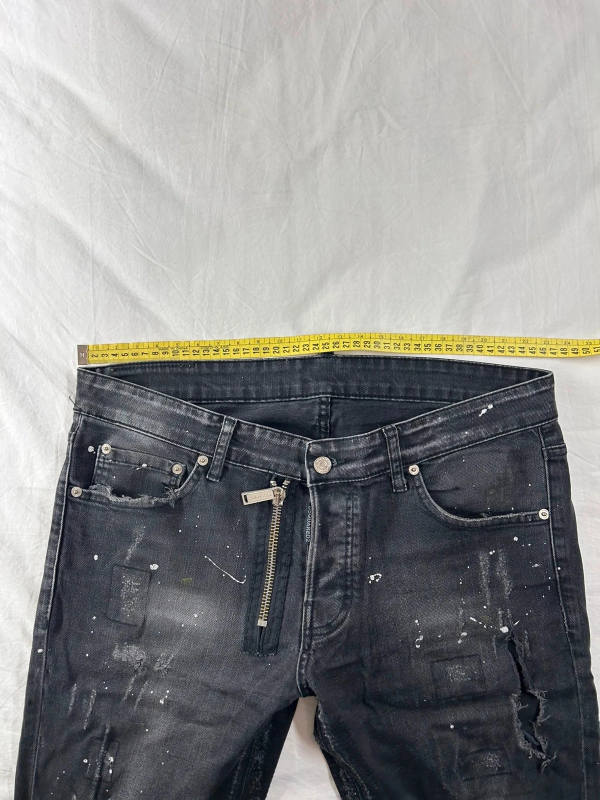 Jean rasgado preto dsquared2 tamanho 50 – photo 8